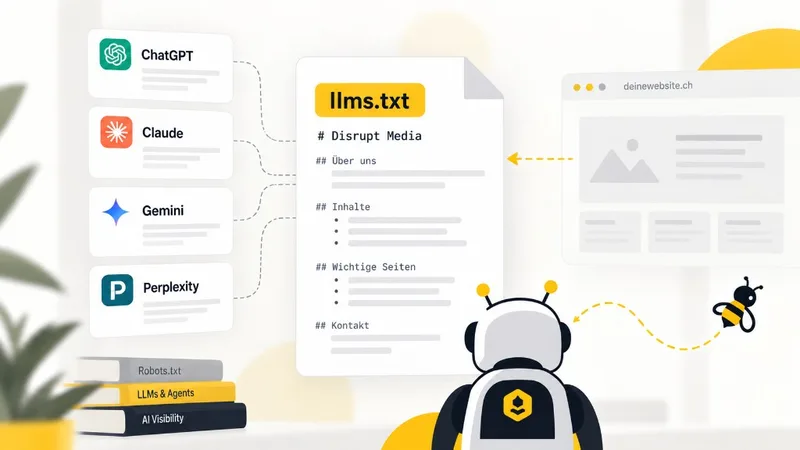 llms.txt als Brücke zwischen Website und KI-Systemen — ChatGPT, Claude, Gemini, Perplexity